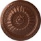 Ekena Millwork Temple Ceiling Medallion (Fits Canopies up to 9 1/4"), Hand-Painted Copper Penny, 24"OD x 1 5/8"P CM24TECPS - alternate 1